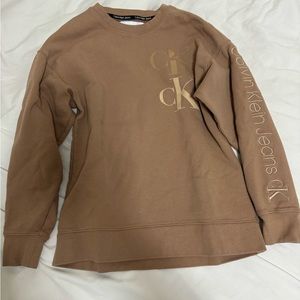 Calvin Klein Stacked Monogram Logo Crewneck Sweatshirt